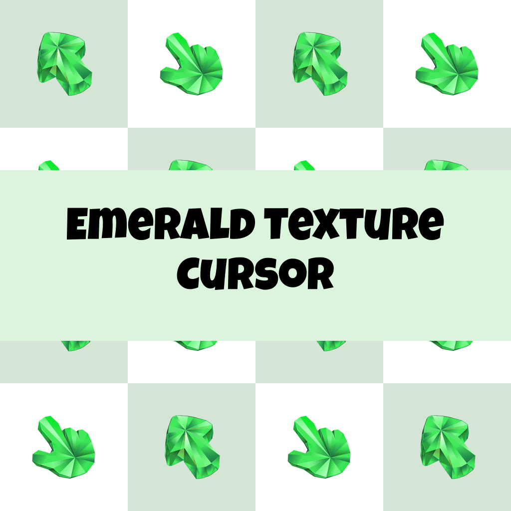 Preview Emerald Texture cursor custom cursor pack